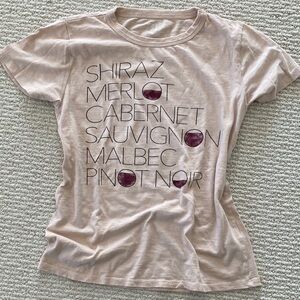 JCrew Wine Graphic Tee